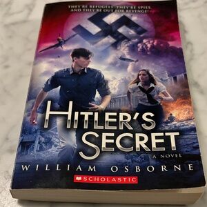 Scholastic's Thrilling Novel with Blue and Red Cover